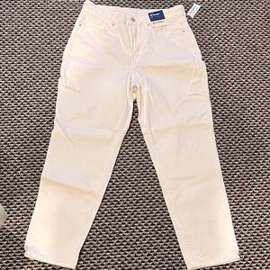 NWT Old Navy White High-Rise OG Straight Jeans